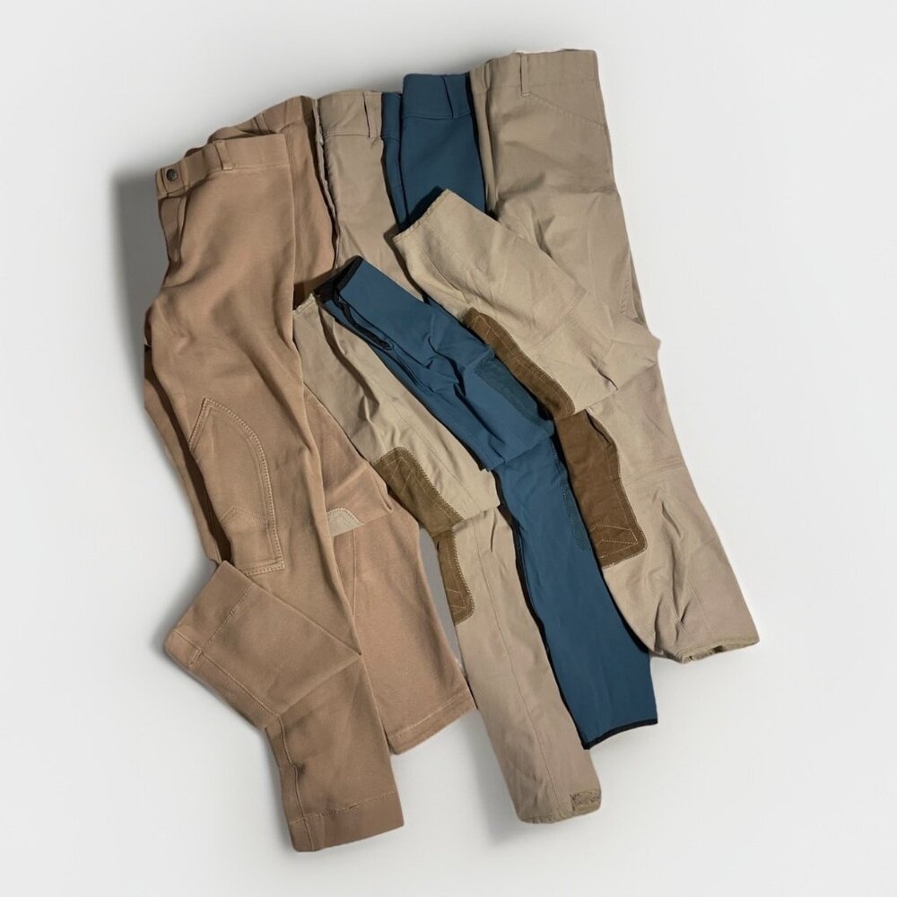 LOT/5 PRE-OWNED EQUESTRIAN HORSEBACK RIDING PANTS Elation Tailored Sportsman